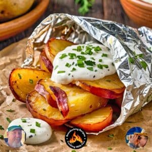 Campfire Foil Packet Bacon Ranch Potatoes Recipe