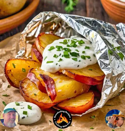 Campfire Foil Packet Bacon Ranch Potatoes Recipe