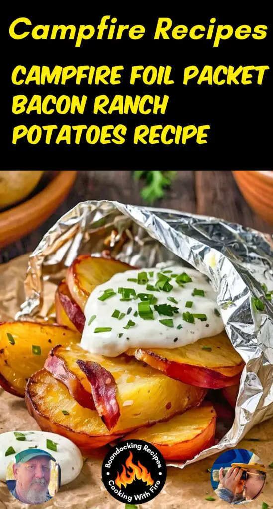 Campfire Foil Packet Bacon Ranch Potatoes Recipe