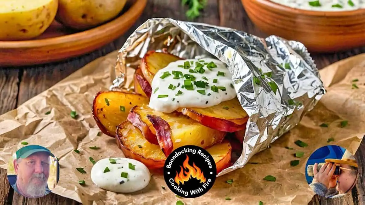 Campfire Foil Packet Bacon Ranch Potatoes Recipe