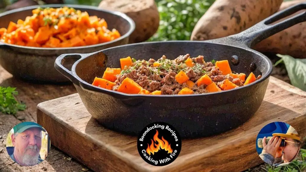 Cast Iron Beef & Sweet Potatoes