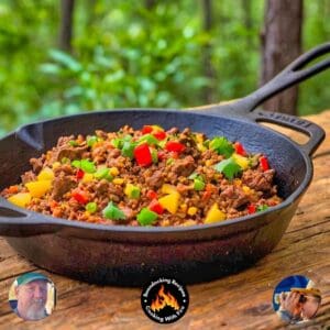 Cast Iron Skillet Bison Picadillo Recip