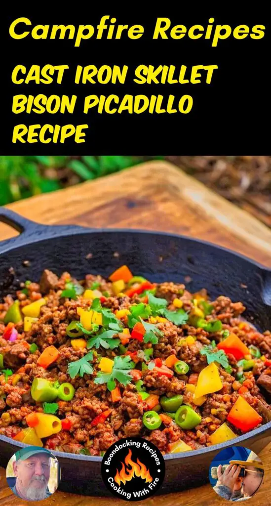 Cast Iron Skillet Bison Picadillo Recip