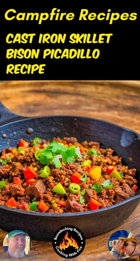 Cast Iron Skillet Bison Picadillo Recip