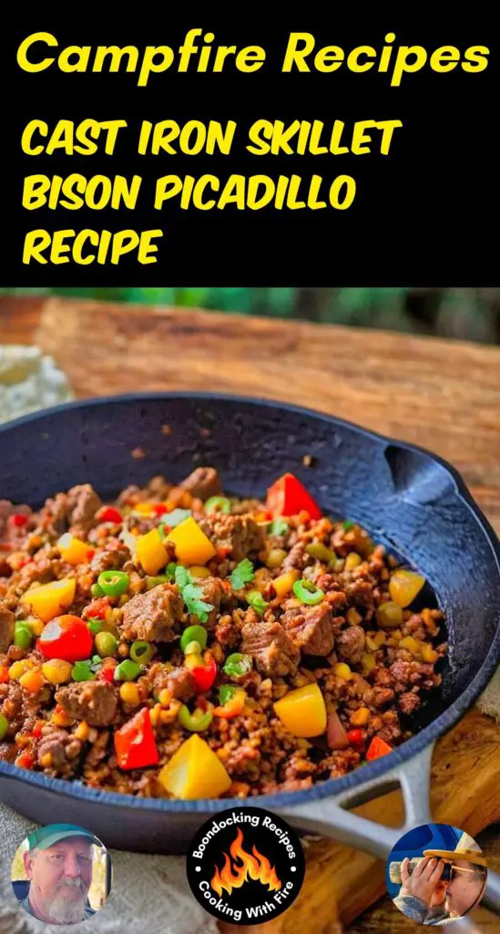 Cast Iron Skillet Bison Picadillo Recip