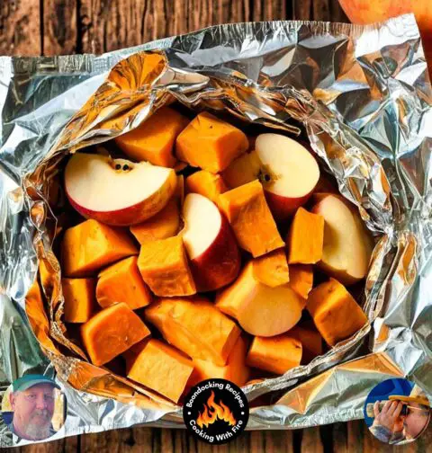Cranberry Apple Sweet Potato Foil Packet Recipe