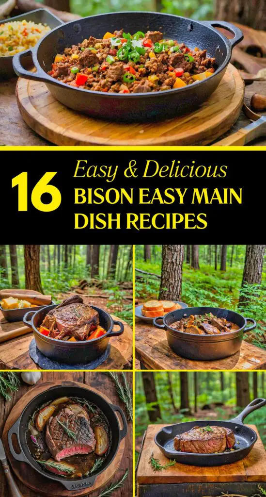 Easy Bison Main Dish Recipes