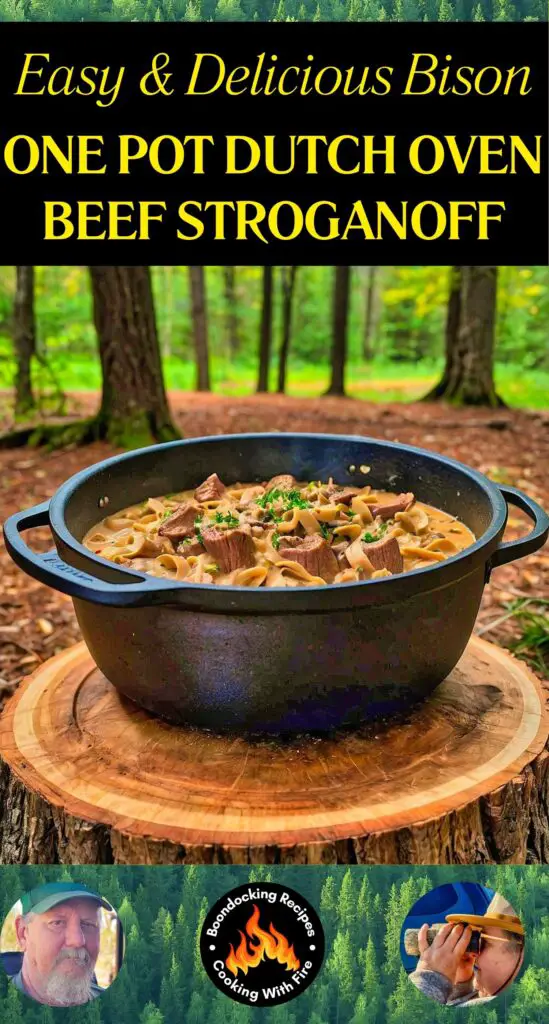 Campfire One Pot Dutch Oven Beef Stroganoff