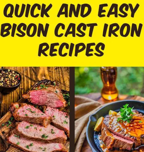 best bison cast iron recipes
