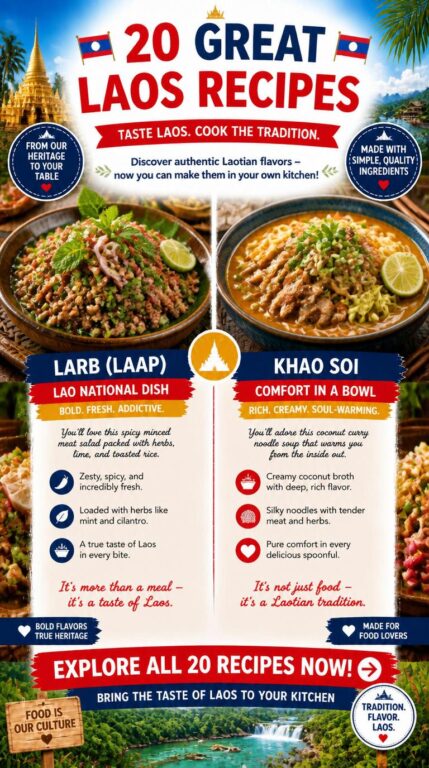 20 Great Laos Recipes - pin