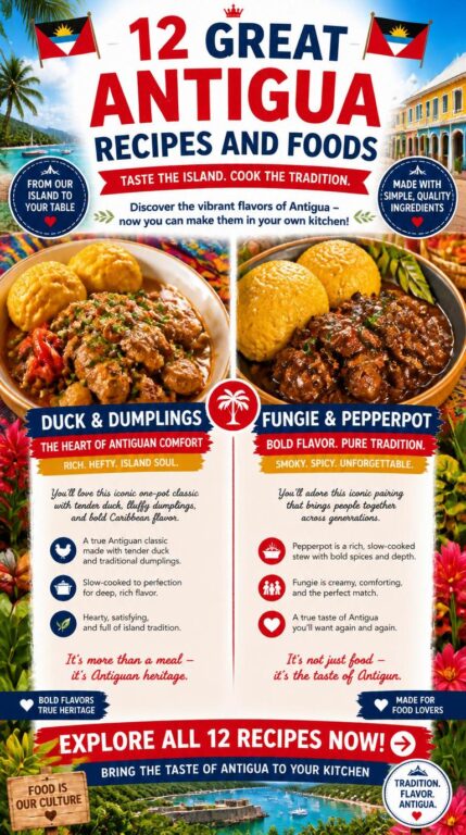12 Great Antigua Recipes and Foods - pin