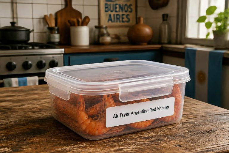Air Fryer Argentine Red Shrimp Recipe - Storage