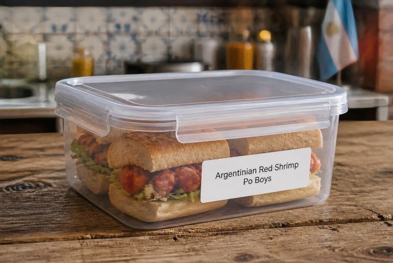 Argentinian Red Shrimp Po Boys Recipe - Storage