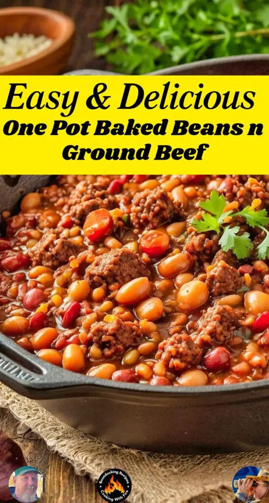 Campfire One Pot Baked Beans n Ground Beef