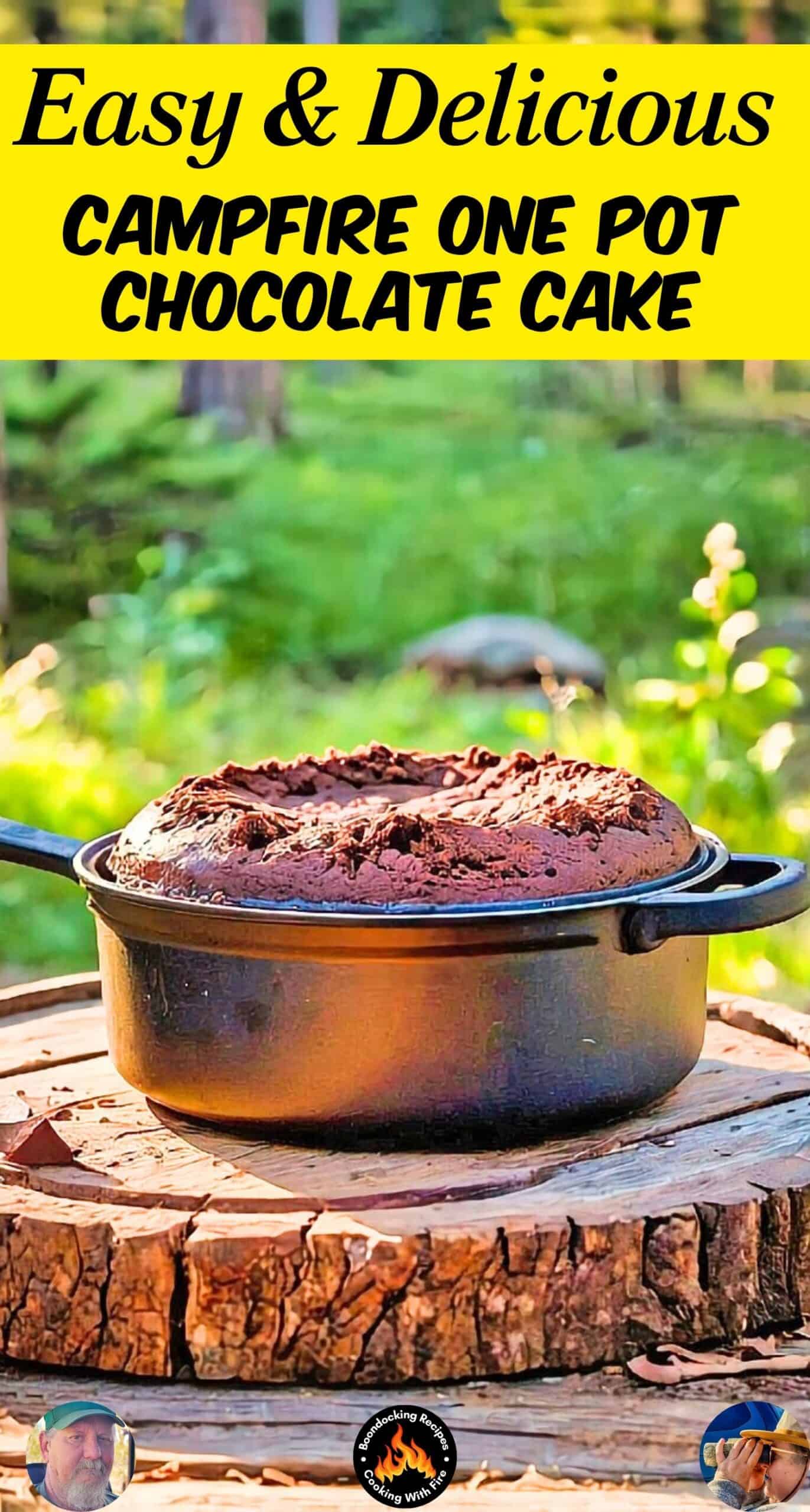 Campfire One Pot Chocolate Cake