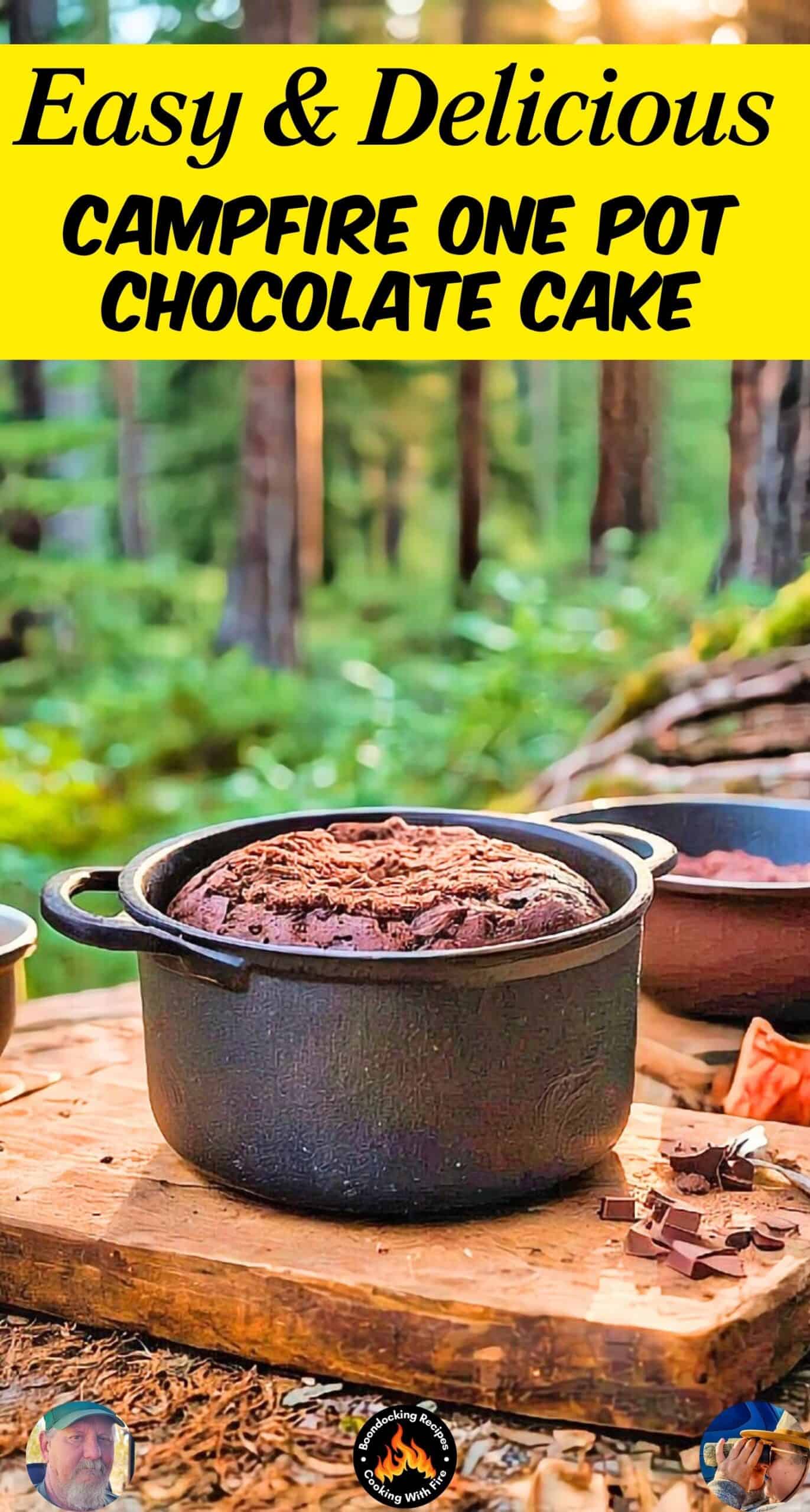 Campfire One Pot Chocolate Cake