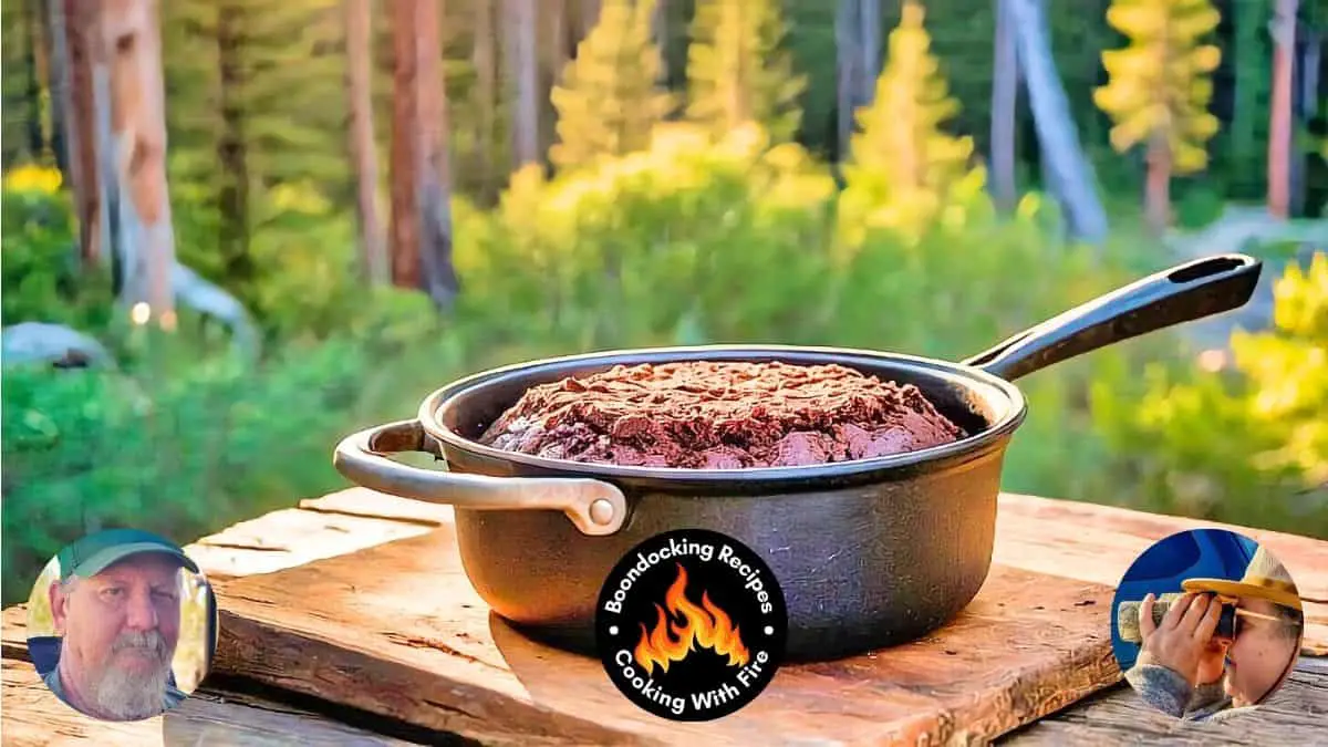Campfire One Pot Chocolate Cake
