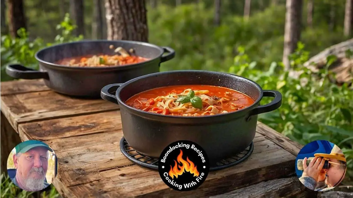 Campfire One Pot Lasagna Soup