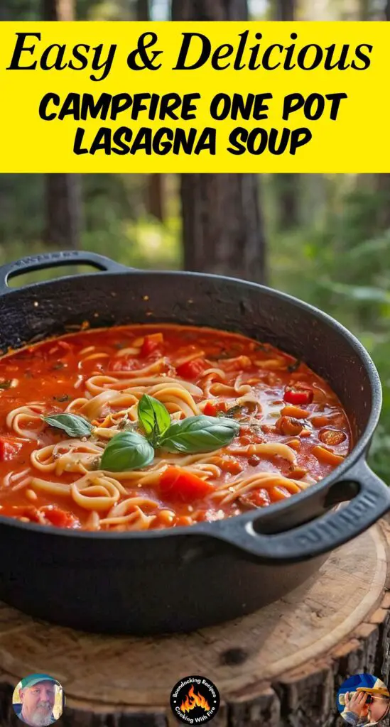Campfire One Pot Lasagna Soup