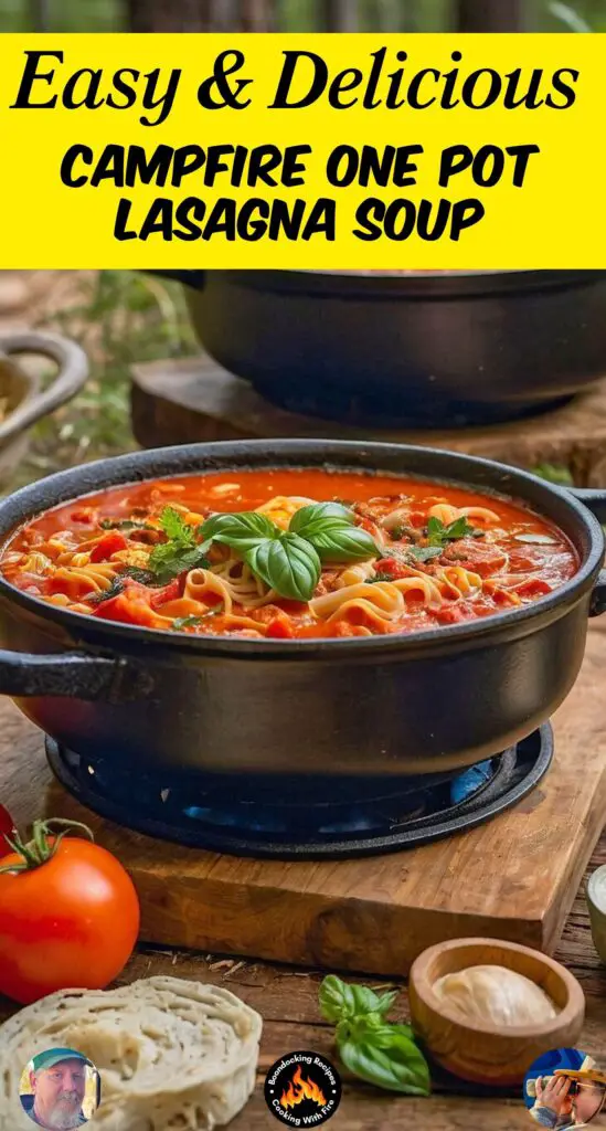 Campfire One Pot Lasagna Soup
