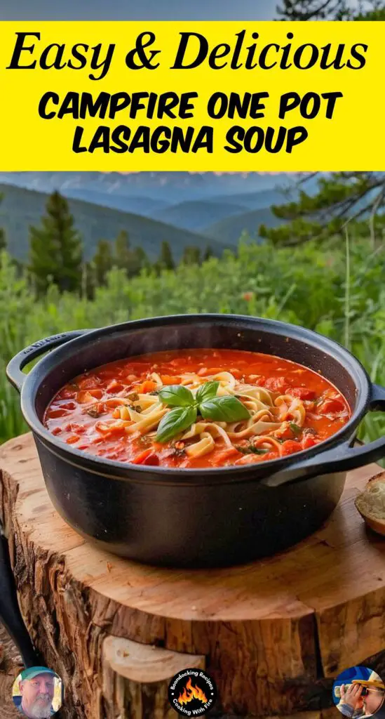 Campfire One Pot Lasagna Soup