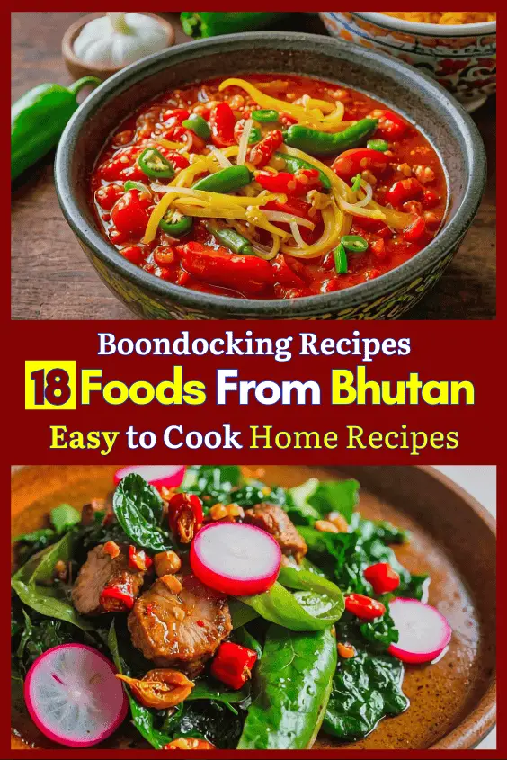 Bhutan foods with recipes