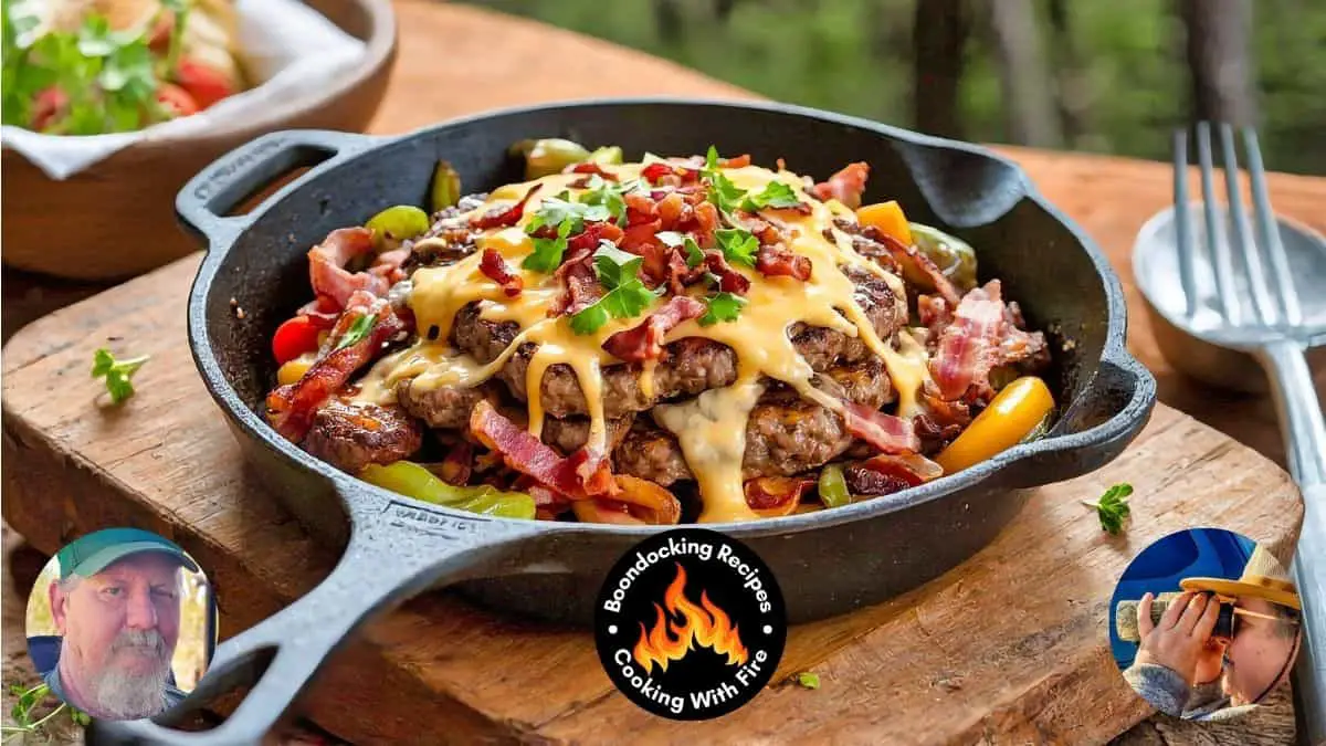 One Pot Bacon Cheese Burger Skillet