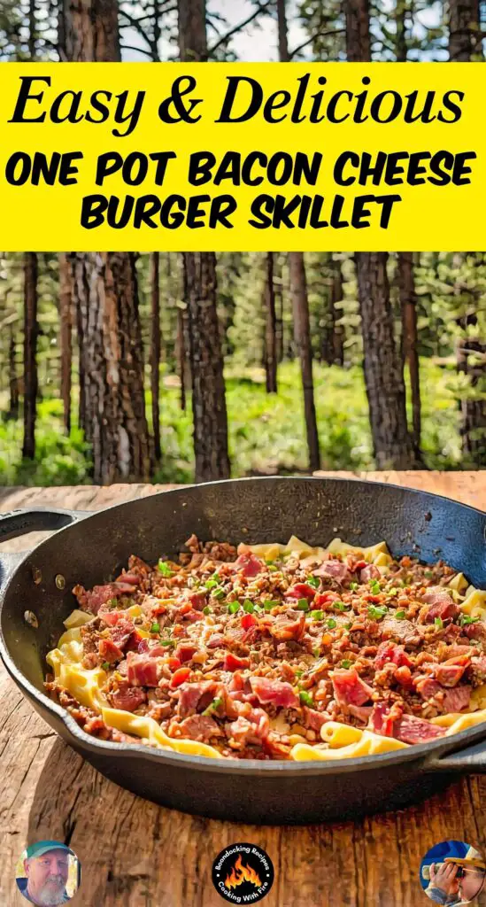 One Pot Bacon Cheese Burger Skillet