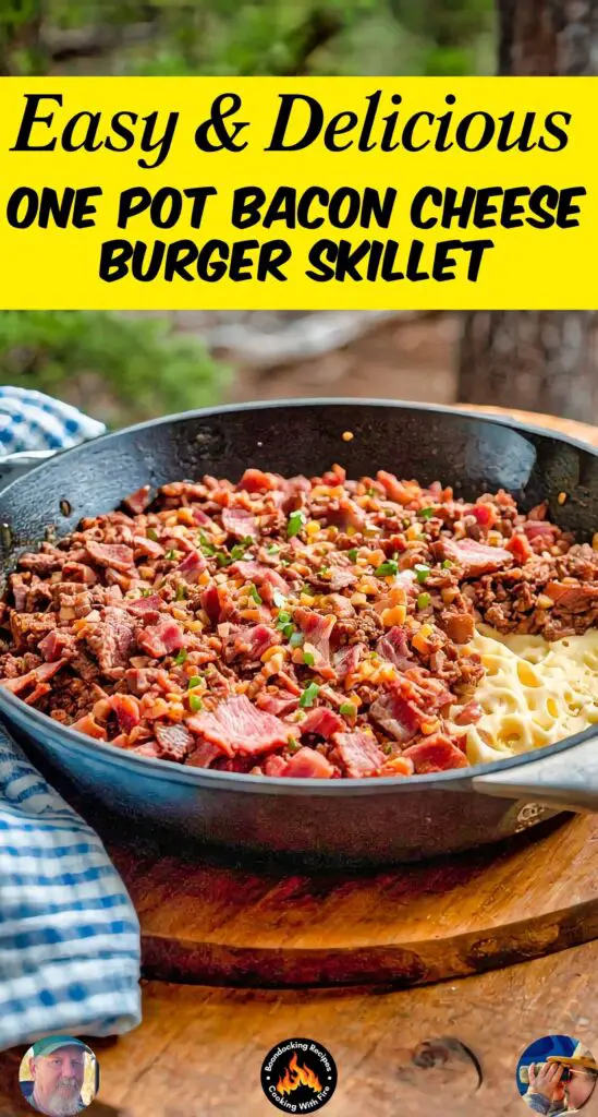 One Pot Bacon Cheese Burger Skillet