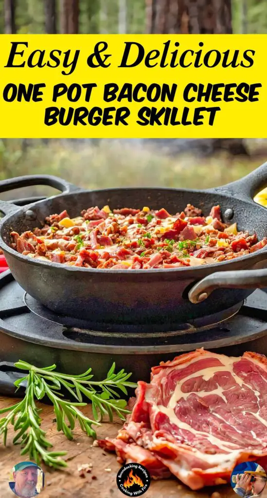 One Pot Bacon Cheese Burger Skillet