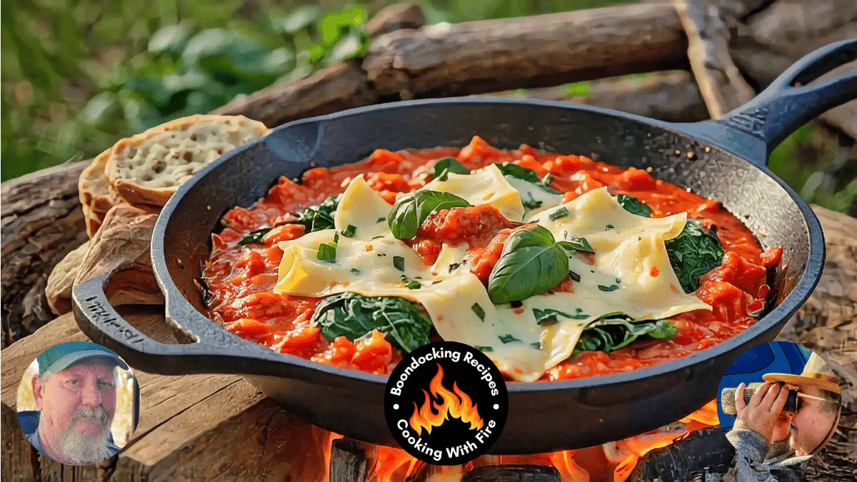 One Pot Beefy Ravioli w Spinach n Cheese