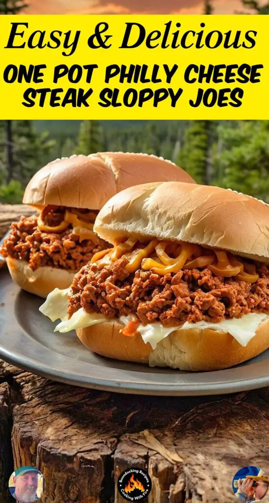 One Pot Philly Cheese Steak Sloppy Joes