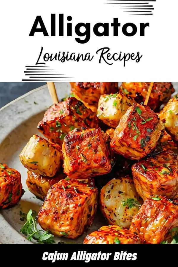 Grilled Louisiana Cajun Alligator Bites Recipe