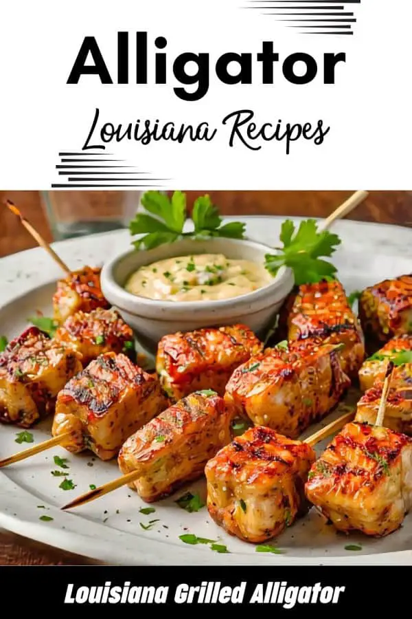 Grilled Louisiana Cajun Alligator Bites Recipe