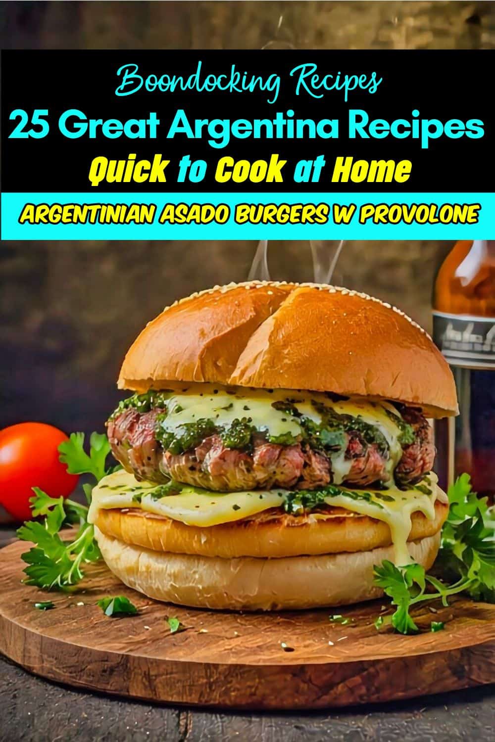 Argentine Asado Burgers w Provolone