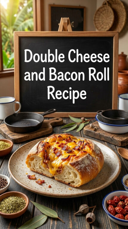 23. Double Cheese and Bacon Roll Recipe