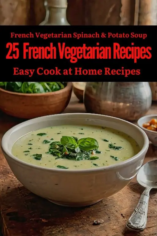 Vegetarian French Spinach & Potato Soup Recipe
