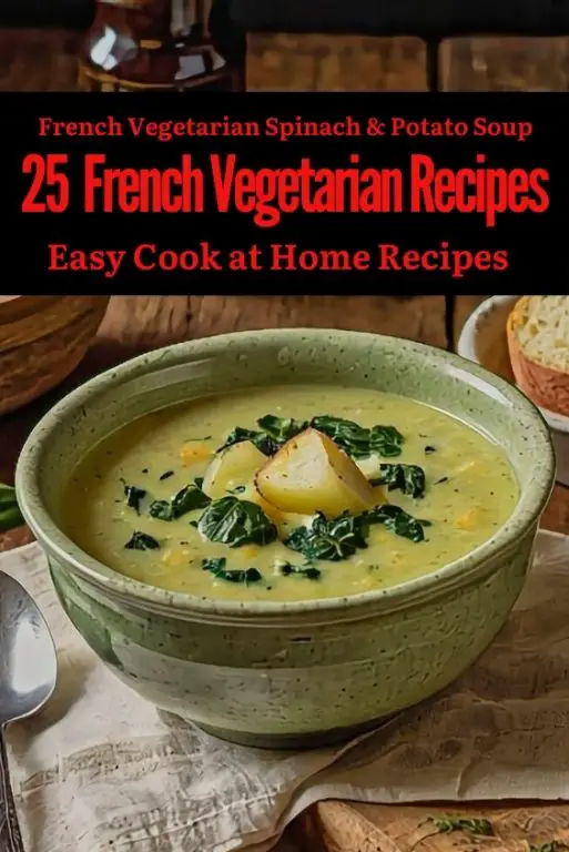 Vegetarian French Spinach & Potato Soup Recipe