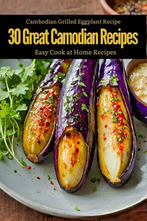 Cambodian Grilled Eggplant Recipe