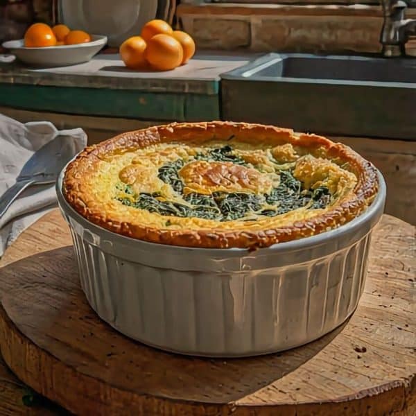 Vegetarian French Spinach Soufflé Recipe
