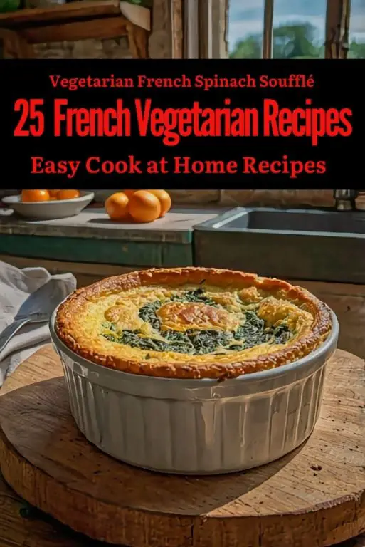Vegetarian French Spinach Soufflé Recipe