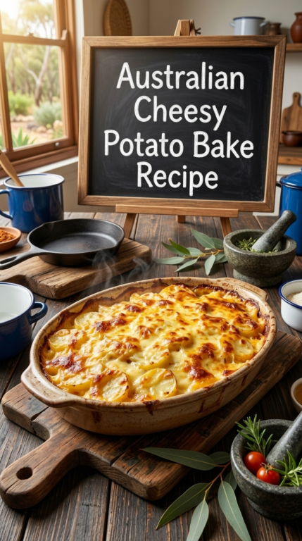 4. Australian Cheesy Potato Bake Recipe