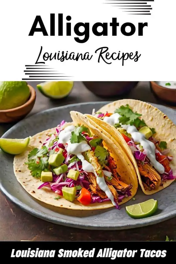 Louisiana Smoked Alligator Tacos