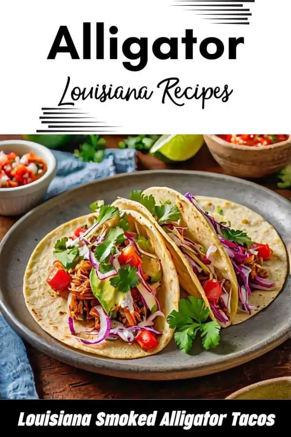 Louisiana Smoked Alligator Tacos