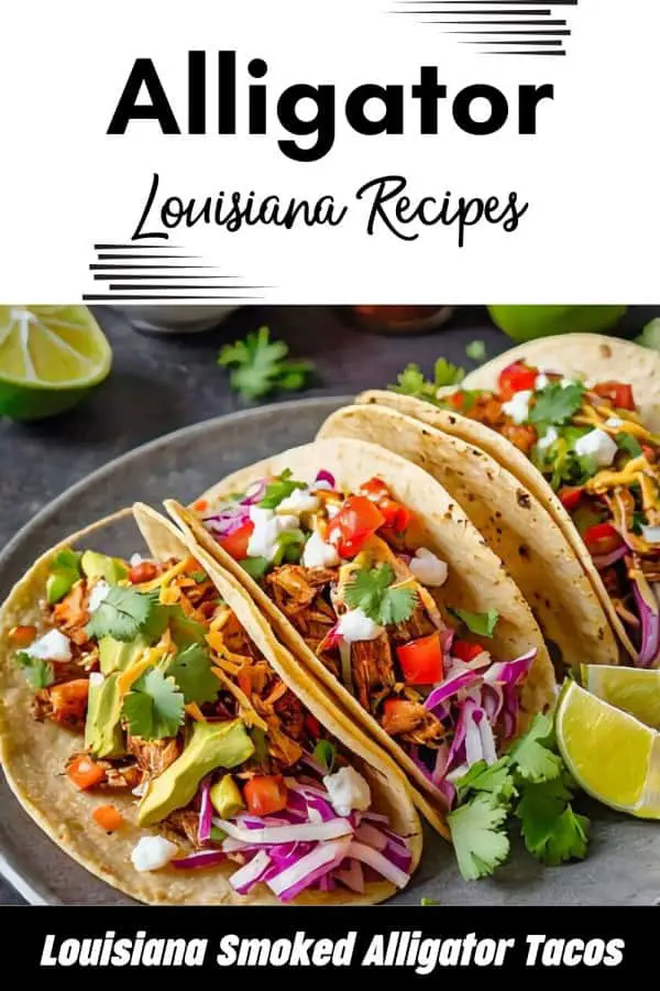 Louisiana Smoked Alligator Tacos