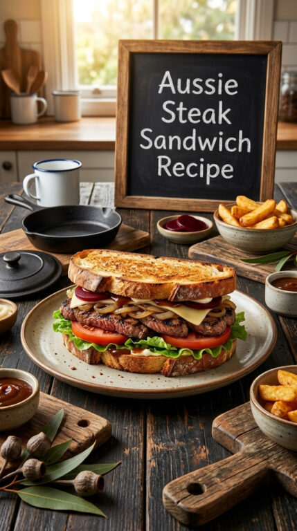 7. Aussie Steak Sandwich Recipe