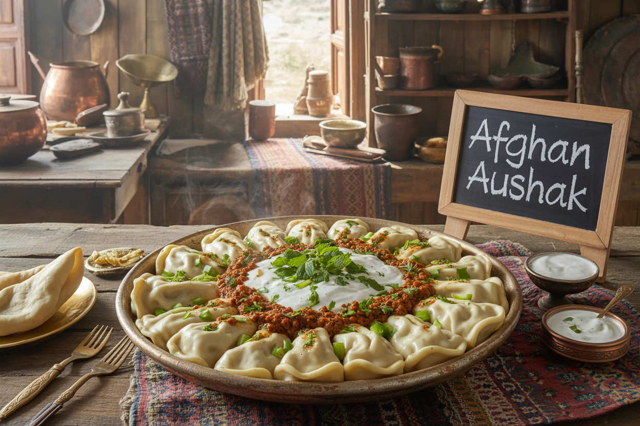 Afghan Aushak Recipe