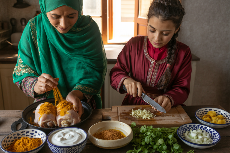 Afghan Chicken in Yoghurt Recipe - Prep