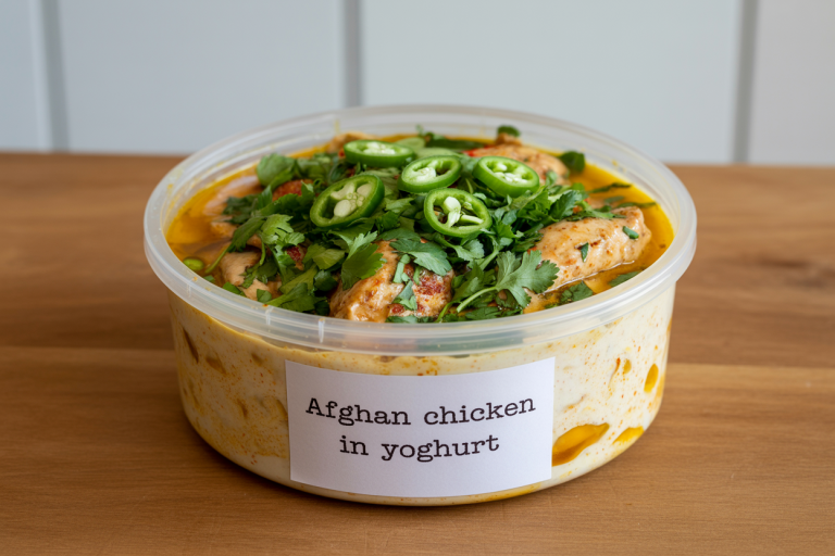 Afghan Chicken in Yoghurt Recipe - Storage
