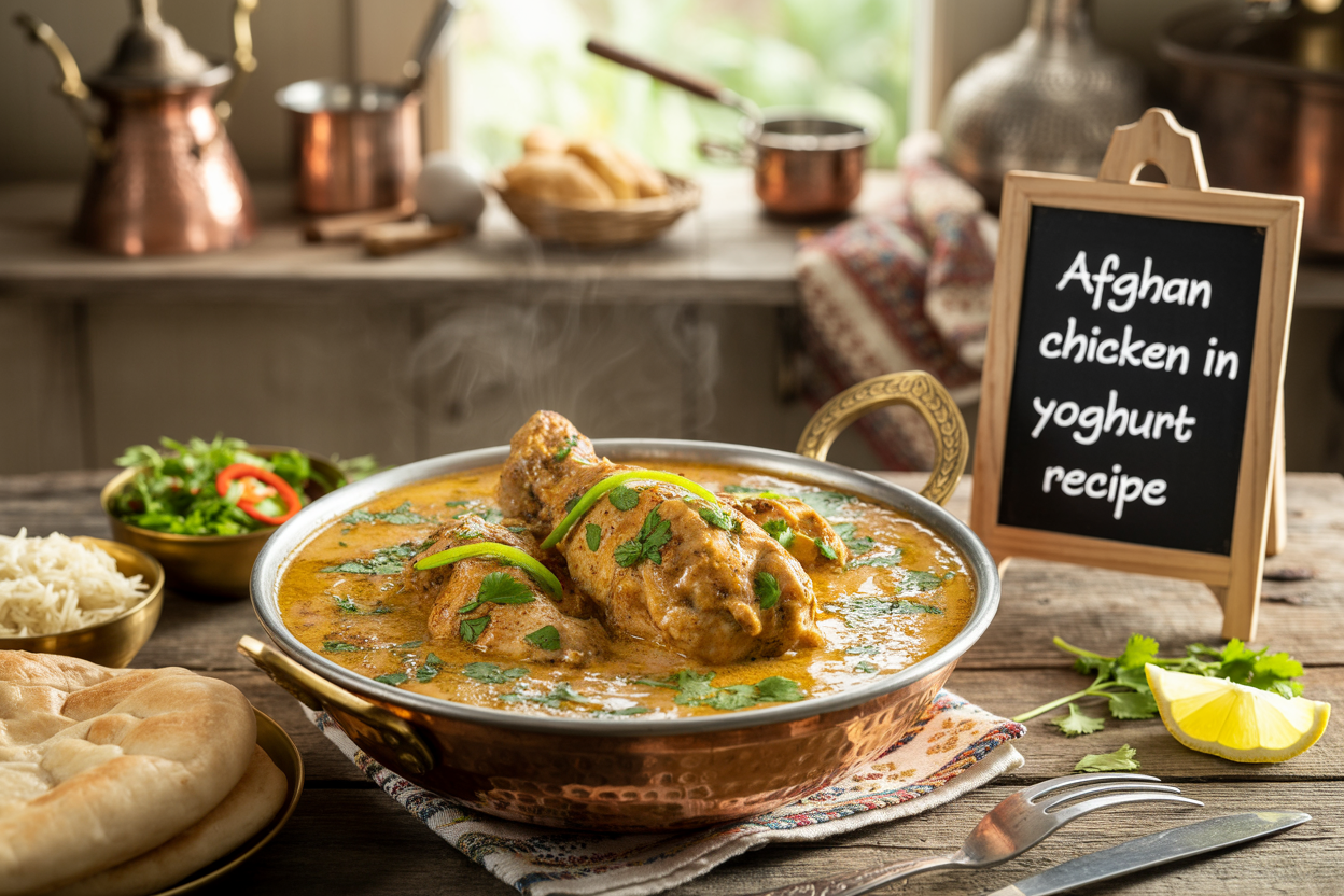 Afghan Chicken in Yoghurt Recipe